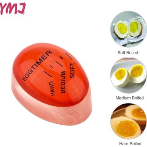 Kitchen Timers Boiled Egg Special Timing Gadget Red Cooking Set Color Change Show The Soft and Hard of The Egg In Real Time