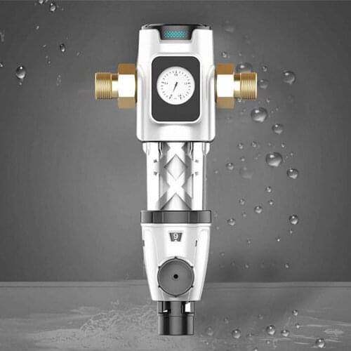 Kitchen Large Flow Water Filter Household German Nylon Water Filter PC Pre-filter Backwash