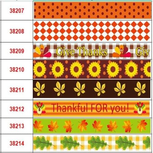Free Shipping 16mm-75mm Thanksgiving Ribbon Elastic Band for Handmade Bow Party Gift Wrapping 50 Yards