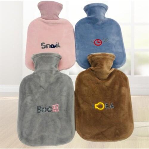 Winter Cartoon Rabbit Hot Water Bottle Stress Pain Relief Therapy Hot Water Bag With Knitted Soft Cozy Cover Hand Warmer 1pc