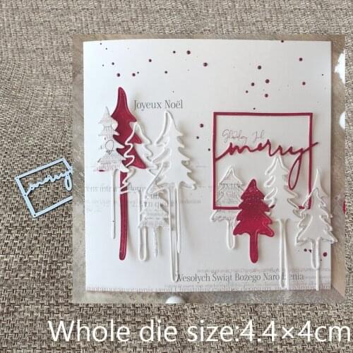 XLDesign Craft Metal Cutting Die cut dies merry square frame decoration scrapbooking Album Paper Card Craft Embossing die cuts