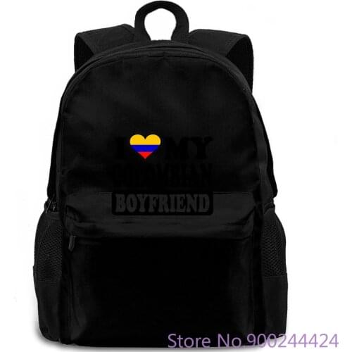 MENS FUNNY COOL NOVELTY COLOMBIAN BOYFRIEND COLOMBIA FLAG JOKE GIFTS O-Neck Fashion Casual High Quality Print backpack