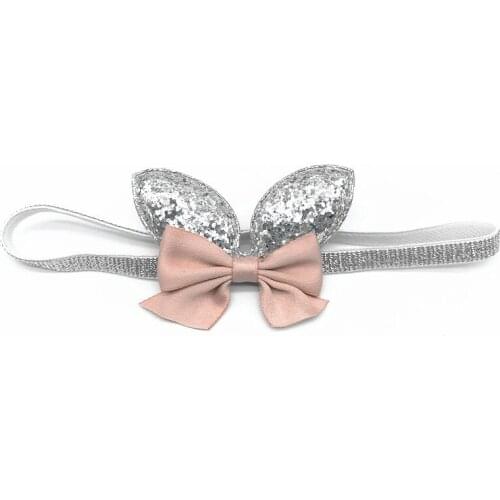 1 PC New Cute Rabbit ear bowknot Baby Headbands Girls Elastic Hair Bands Hair Accessories Princess HairBands Children Headwear