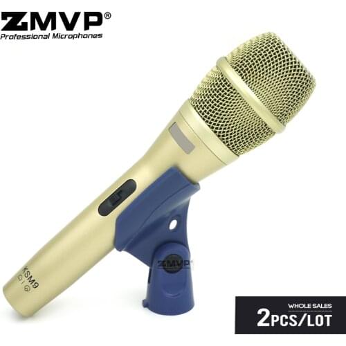 2pcs Professional KSM9 Dynamic Wired Microphone KSM9C Mic with ON/OFF Switch For Performance Live Vocals Karaoke Stage Studio