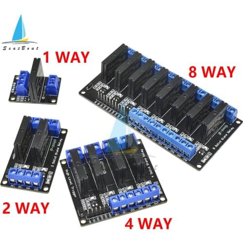 5V Relay 1 2 4 8 Channel High Low Level Solid State Relay Module SSR AVR DSP G3MB-202P Relay for Arduino DIY Kit