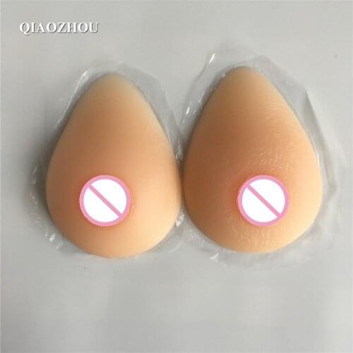 XXS 300 g self adhesive shemale silicone artificial breasts natural drag queen fake boobs nude skin suntan two colors