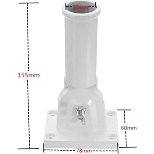 Heavy-Duty Aluminum Flag Pole Holder Bracket 2 Positions with Necessary Screws