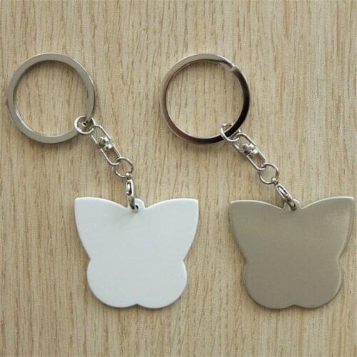 Heat transfer key chain for sublimation metal wholesale personalization diy keychains jewelry