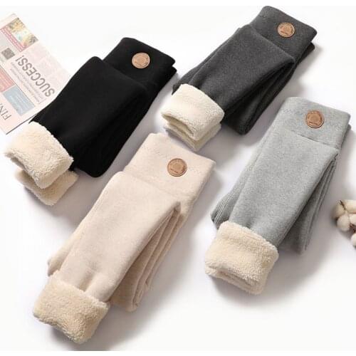 Thick Warm Leggings for Women Winter Thermal Pants Leggings High Waist Tights with Fleece Trousers Skinny Jeggings for Women