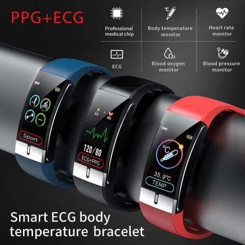 E66 smart Bluetooth watch multifunctional sports watch bracelet Fitness Tracker Bracelet Body Temperature ECG Smart Bracelet