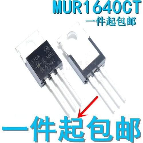 10PCS/LOT MUR1640CT MUR1640 New Fast-Recovery Diode Rectifier Diode 400V 16A