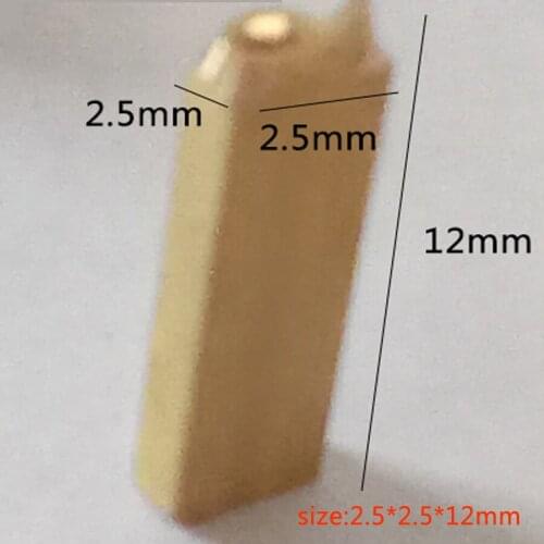 2.5*2.5*12mm Hot stamping letters thermal ribbon printing alphabet font for expiration coding machine date code printer 1300pcs