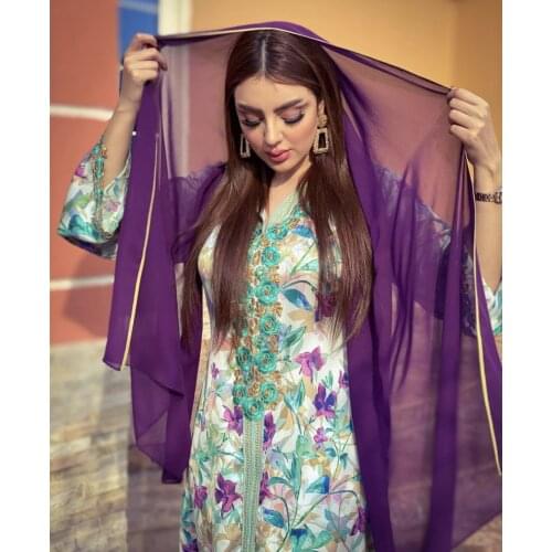 Abaya Dubai Turkey Muslim Hijab Dress Women Kaftan Moroccan Elegant Lady Islamic Clothing Jelaba 2021 Eid Mubarak Djellaba Femme