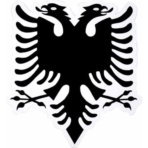 ALBANIA EAGLE LARGE Patch Embroidered Applique Sewing Label punk biker Patches Clothes Stickers Apparel Accessories Badge