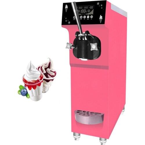 Commercial Ice Cream Makers Single Head Soft Ice Cream Machine Seven Colors Stainless Steel Ice Cream Machine