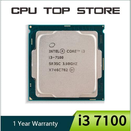 Intel Core i3 7100 Processor 3.90GHz 3M Dual-Core Socket 1151 desktop CPU working 100