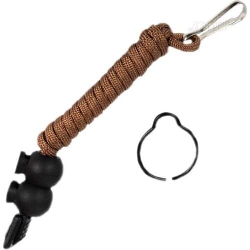 FREE SHIPPING NITECORE NTL20 Flashlight Accessories Tactical Lanyard Punched Stainless Steel Ring Safety Rope 25.4 Diameter Lamp