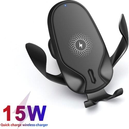 10W Quick QI Wireless Car Charger Mount Gravity Clamping Fast Charging Holder For iPhone11 Pro Max 8 X XR XS Samsung S20 S10 S9