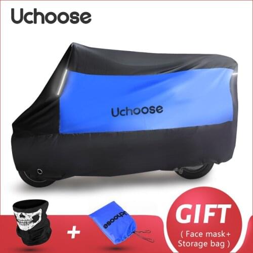 New Motorcycle Cover 190T With reflective strips Protector Rainproof Scooter Sunscreen Dustproof Snowproof UCHOOSE Universal