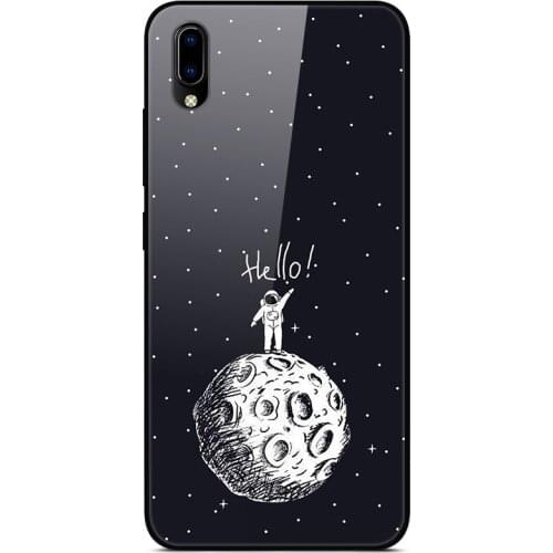 For VIVO Y91C Phone Case Tempered Glass Case Phone Cover Fitness Back Bumper Series 2