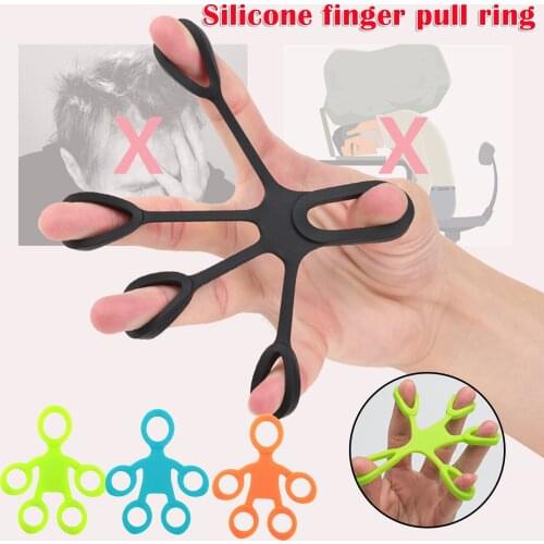 Hand Gripper Silicone Finger Expander Exercise Hand Grip Wrist Strength Trainer Finger Exerciser Resistance Bands Fitness