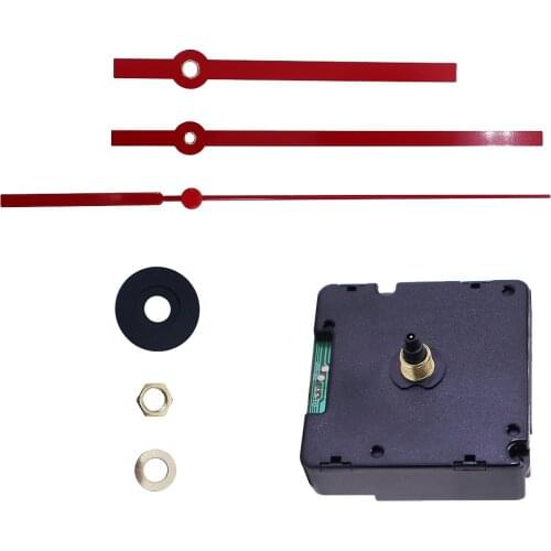 HD1688-14DCF Quartz DIY Wall Clock Movement Mechanisms Battery Powered DIY Repair Parts Replacement with 3 Long Red Hand