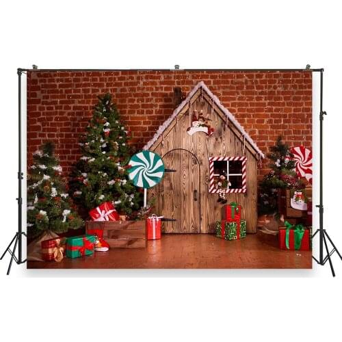 HUAYI Photography Backdrops Christmas Photo Background Christmas Xmas Family Party Decor Banner Studio Photobooth BackdropXT6867