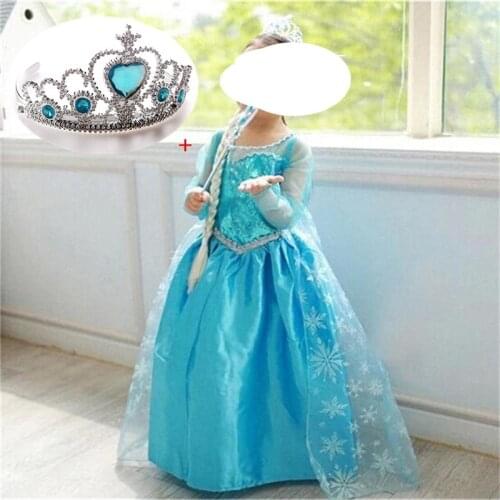Halloween Role Play Baby Girl Clothing Sets Dress for Girls Children Holiday Dresses Cosplay Princess Costume With Crown