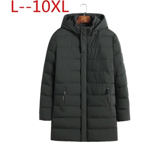 Plus 10XL 9XL 8XL 7XL 6XL 5XL Pocket Zipper Design Men Jacket winter New Arrival Casual Fashion Parka Cotton Coat Keep warm