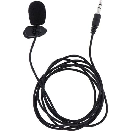 3.5mm Microphone Car Radio Stereo GPS bluetooth Enabled Audio External Mic For Car DVD Player Radio Audio