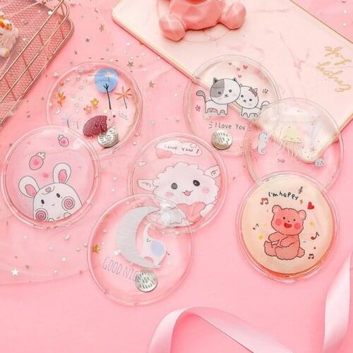 Mini Winter Reusable Gel Hand Warmer Cute Cartoon Instant Self Heating Pack Warmer Portable Hot Water Bags