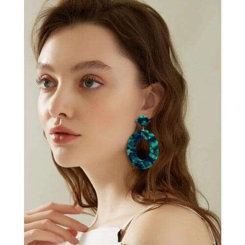 Trend 8colors fashion women Clip on earrings big round vintage statement Earrings for women Without Piercing Ear Clips jewelry