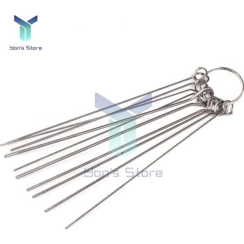 2Pcs Solid Stainless Steel Needle Set PCB Electronic Circuit Through Hole Needle Desoldering Welding Repair Tool 80mm 0.7-1.3mm