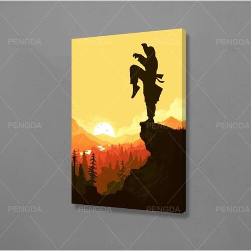 Wall Art Pictures HD Anime Black Sunset Man Prints Poster Home View Cool Decor Canvas Paintings Modular No Frame For Living Room
