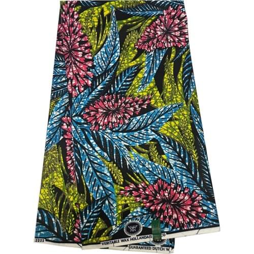 Real Original African Grand Wax Gold Brocade Print Fabric 100%Cotton Soft99 Veritable Wax Ankara Style Printed Fabric For Dress