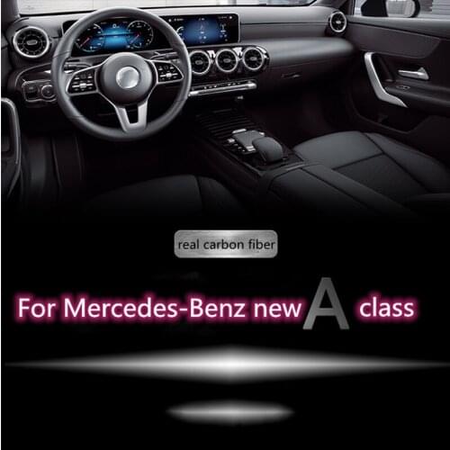 For Mercedes-Benz 19-21 new A-class A180 A200L CLA interior modification upgrade supercar-class real carbon fiber interior
