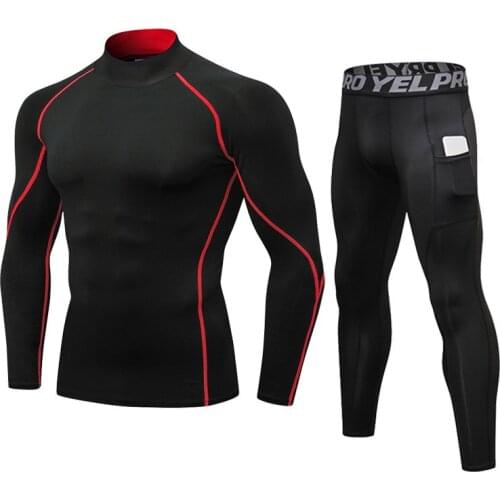New Winter Thermal Underwear Sets Quick drying Thermo Long Johns Underwear Compression Fitness Winter Male Clothing
