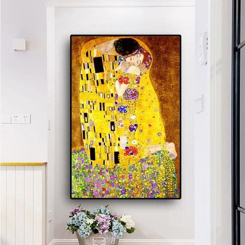 Gustav Klimt Kiss diamond embroidery Beloved love gift diamond painting cross stitch full square round drill 5d puzzles G761