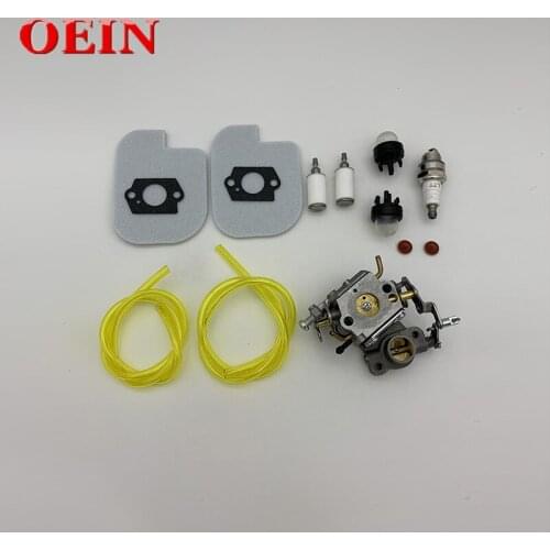 Fit For Poulan P3314 P3416 Carburetor Kit P4018 PP3816 For Zama C1M-W26C Chainsaw Gasket Fuel hose Spare Parts