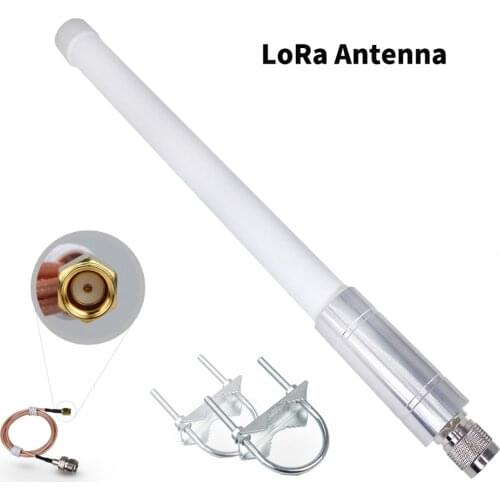 3dbi Peak Gain LoRa Gateway Glass Fiber Antenna Network Antenna SMA / iPEX Connect Cable 433/470/868/915MHz Frequency Q249
