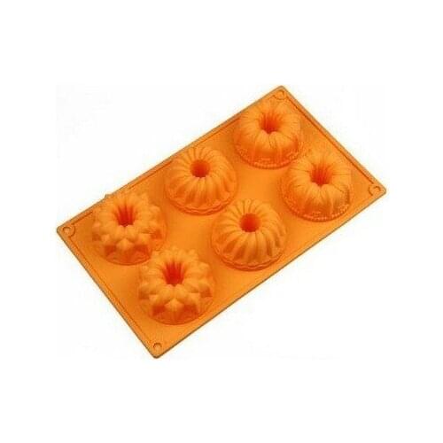 6 Lily Gollum Pumpkin Silicone Cake Baking Mold Cake Pan Muffin Cups Soap Moulds Biscuit Chocolate Ice Cube Tray DIY Mold