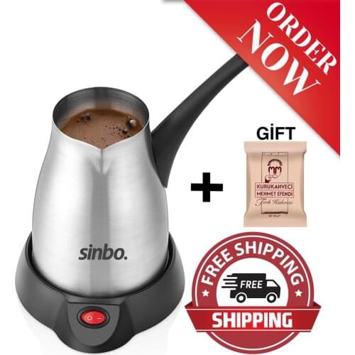 Sinbo SCM-2957 Electric Coffee Pot nice turkish coffee maker delicious fast home office use Electric Kettle Portable Coffee Make