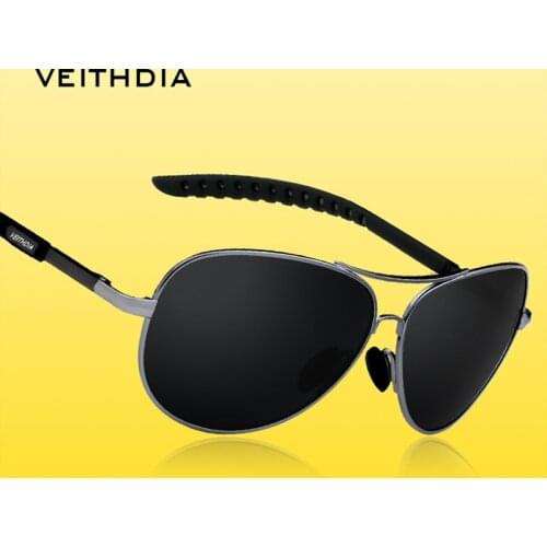 VEITHDIA 2020 Classic Pilot Sunglasses Polarized UV400 Lens Men Sun Glasses Brand Designer Male Glasses Eyewears for Men 3088