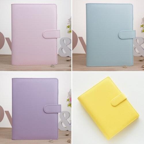 Schedule Diary Pu Leather-proof A5 A6 Notebook Diary ScheduleJournal Binder Cute School Supplies Macaron Notebook Notebook