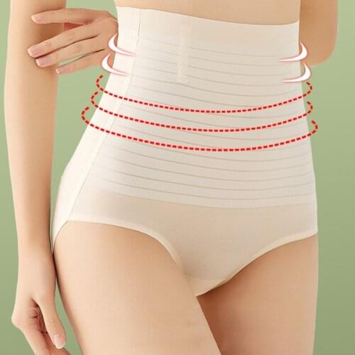 Women Sexy Panties High Waist Shapers Seamless Underwear Control Thin Briefs Comfort Postpartum Slimming Panty Underpants