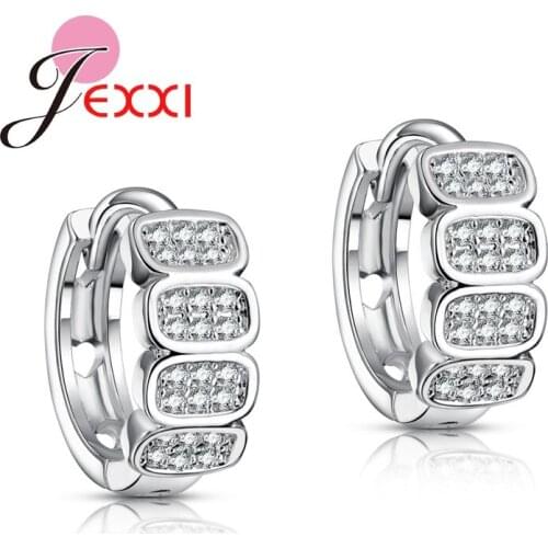 1Pair Woman Wide Hoop Earrings Fashion 925 Sterling Silver Ear Jewelry Ear Hooks Wives Piercing Accessories