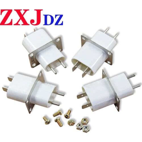 1pcs Microwave oven magnetron socket pin filament socket magnetron pin has a penetrating capacitor