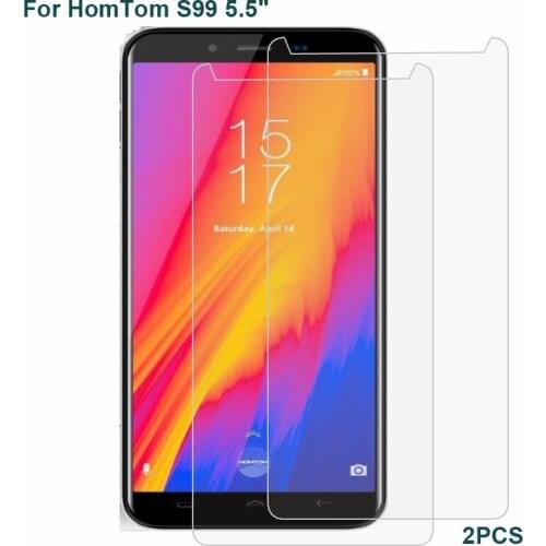 2pcs NEW Screen Protector phone For HomTom S99 5.5 "Tempered Glass SmartPhone Film Protective Cover