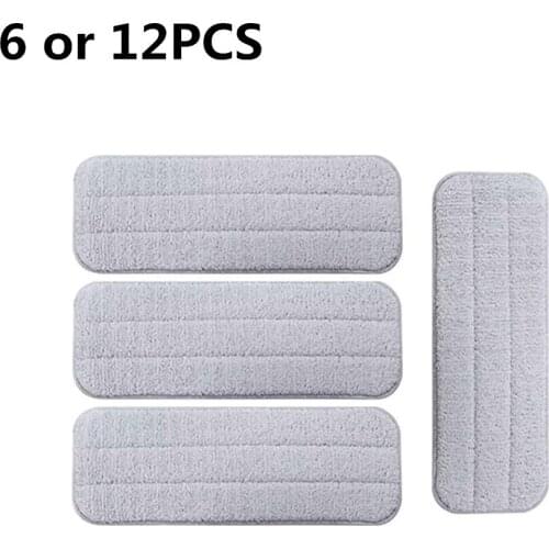 6 or 12PCS Mop Cloths For Xiaomi Mijia Deerma TB800/TB500 Water Spray Mop 360 Rotating Cleaning Head Carbon Fiber Mopping Cloth