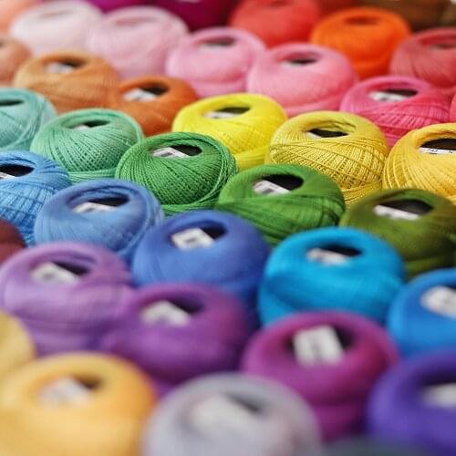 86 yards Size 8 Pearl Cotton Crochet thread 10 grams Craft Needlework Double Mercerized Egyptian long staple Cotton D*MC Color